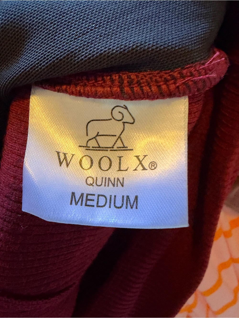 WoolX SET Quinn 1/4 Zip Luca Ribbed Pants Beet Red Maroon Womens Medium EUC - Picture 7 of 11